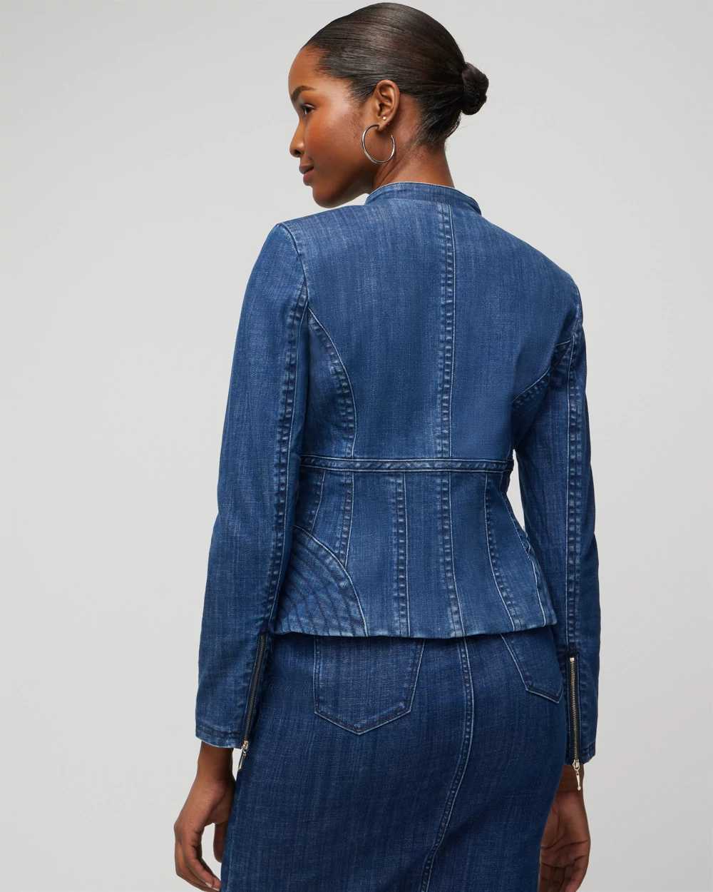 Corset Denim Jacket White House Black Market